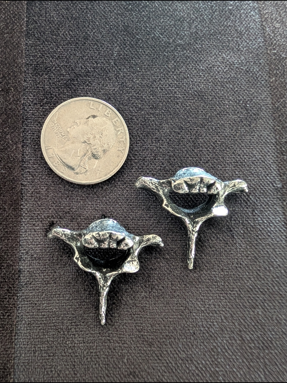 Martha Rotten Vertebrae Earrings - Picture 4 of 4